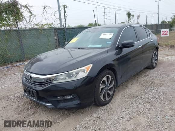 2016 Honda Accord EX-L with VIN 1HGCR2F99GA197065, listed as a IAAI auction lot 43123596 with 110,274 mi miles and . Bid and sale history available at DreamBid. Image 18.