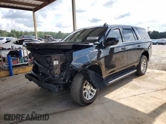 2022 Chevrolet Tahoe Commercial with VIN 1GNSKLED3NR221022, listed as a Copart auction lot 62689655 with 32,396 mi miles and Salvage title. Bid and sale history available at DreamBid. Image 1.