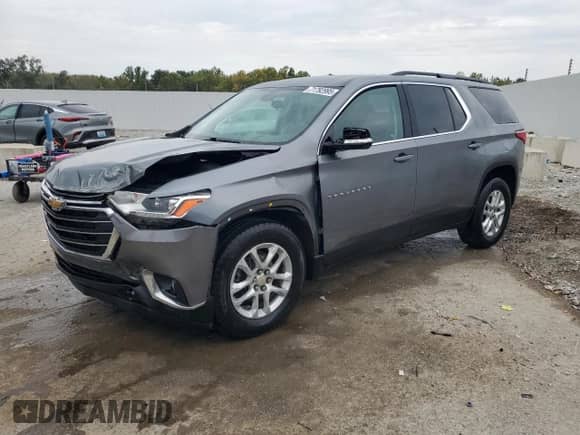 2020 Chevrolet Traverse LT Cloth z VIN 1GNERGKW4LJ322474, wystawiony jako Copart lot #71792995 z przebiegiem 72 734 mil mil oraz Szkoda całkowita • Salvage title. Historia ofert i sprzedaży dostępna na DreamBid. Obrazek 1.