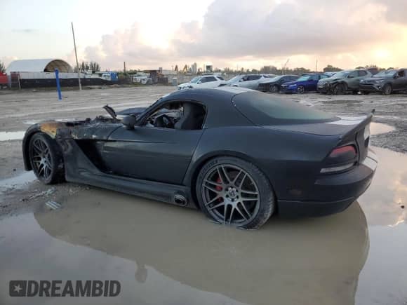 2006 Dodge Viper with VIN 1B3JZ69Z16V100765, listed as a Copart auction lot 76780274 with Not provided miles and Non repairable. Bid and sale history available at DreamBid. Image 2.