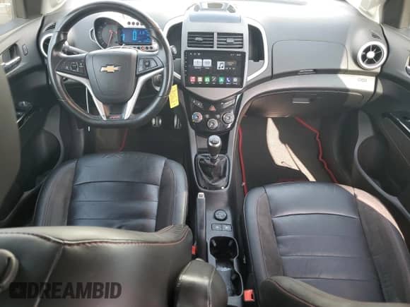 2015 Chevrolet Sonic RS with VIN 1G1JH5SB7F4111275, listed as a Copart auction lot 65477305 with 72,983 mi miles and Salvage title. Bid and sale history available at DreamBid. Image 8.