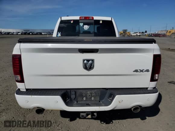 2016 Ram 1500 Sport with VIN 1C6RR7UT7GS214628, listed as a Copart auction lot 52406845 with 106,774 mi miles and Salvage title. Bid and sale history available at DreamBid. Image 6.