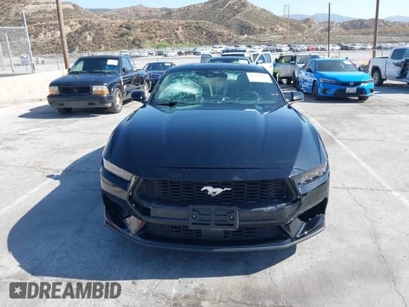 2025 Ford Mustang EcoBoost with VIN 1FA6P8TH8S5114300, listed as a IAAI auction lot 42526985 with 1,240 mi miles and . Bid and sale history available at DreamBid. Image 12.