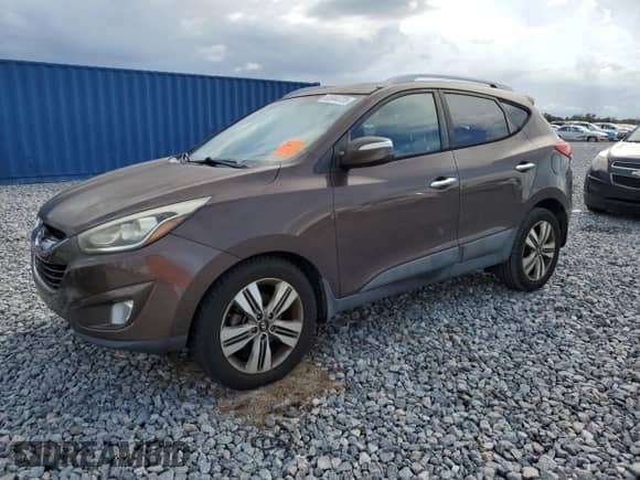 2015 Hyundai Tucson SE z VIN KM8JU3AG3FU989138, wystawiony jako Copart lot #85844735 z przebiegiem 131 721 mil mil oraz Szkoda całkowita • Salvage title. Historia ofert i sprzedaży dostępna na DreamBid. Obrazek 1.