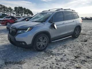 2020 Honda Passport EX-L with VIN 5FNYF7H51LB000802, listed as a Copart auction lot 45962215 with 76,895 mi miles and Salvage title. Bid and sale history available at DreamBid. Image 1.