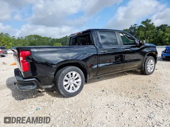 2022 Chevrolet Silverado 1500 Custom with VIN 3GCPABEK3NG610785, listed as a Copart auction lot 61357995 with 53,920 mi miles and Clean title. Bid and sale history available at DreamBid. Image 3.