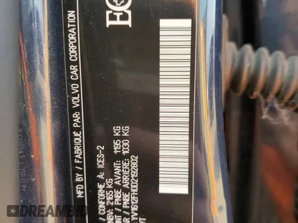 2013 Volvo S60 T5 с VIN YV1612FH0D2192802, выставлен на аукционе Copart как лот 84606765 с пробегом 307 879 миль миль и Списание • Salvage title. История ставок и продаж доступна на DreamBid. Изображение 12.