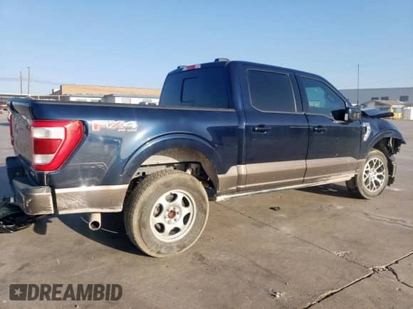 2023 Ford F-150 XL with VIN 1FTFW1E8XPFD18602, listed as a Copart auction lot 66561965 with 53,189 mi miles and Salvage title. Bid and sale history available at DreamBid. Image 3.