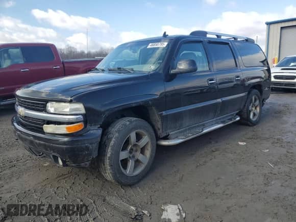 2006 Chevrolet Suburban LTZ with VIN 3GNFK16U86G117082, listed as a Copart auction lot 46850795 with 161,742 mi miles and Salvage title. Bid and sale history available at DreamBid. Image 1.