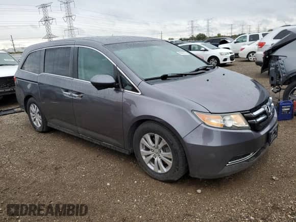 2015 Honda Odyssey EX z VIN 5FNRL5H42FB063498, wystawiony jako Copart lot #85367375 z przebiegiem 169 464 mil mil oraz Czysty tytuł • Clean title. Historia ofert i sprzedaży dostępna na DreamBid. Obrazek 4.