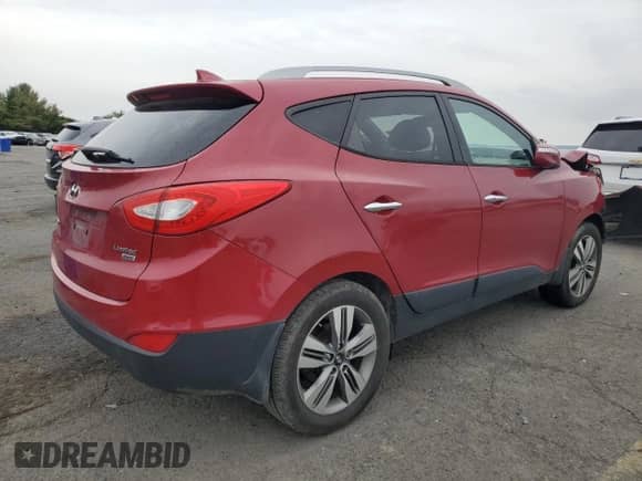 2015 Hyundai Tucson Limited с VIN KM8JUCAG8FU027191, выставлен на аукционе Copart как лот 81816065 с пробегом 154 056 миль миль и Списание • Salvage title. История ставок и продаж доступна на DreamBid. Изображение 3.