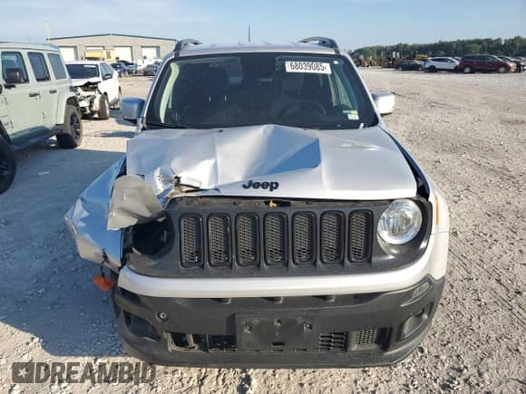 2018 Jeep Renegade Altitude with VIN ZACCJABB0JPJ10067, listed as a Copart auction lot 68039085 with 87,920 mi miles and Salvage title. Bid and sale history available at DreamBid. Image 5.