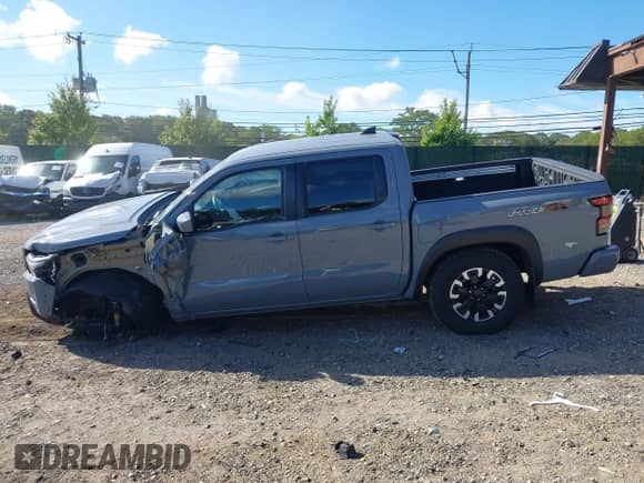 2023 Nissan Frontier SV with VIN 1N6ED1EKXPN624733, listed as a IAAI auction lot 43116892 with 11,662 mi miles and . Bid and sale history available at DreamBid. Image 15.