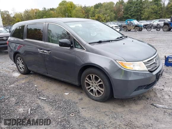 2013 Honda Odyssey EX-L with VIN 5FNRL5H68DB021982, listed as a IAAI auction lot 43440838 with 131,794 mi miles and . Bid and sale history available at DreamBid. Image 1.
