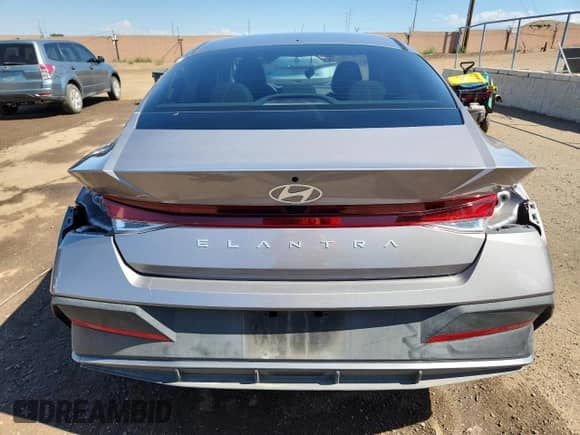 2024 Hyundai Elantra SEL with VIN KMHLM4DG2RU701365, listed as a Copart auction lot 68356665 with 20,743 mi miles and Salvage title. Bid and sale history available at DreamBid. Image 6.