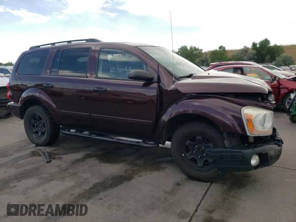 2005 Dodge Durango SLT with VIN 1D4HB48N15F502155, listed as a Copart auction lot 63518034 with 133,167 mi miles and Salvage title. Bid and sale history available at DreamBid. Image 4.