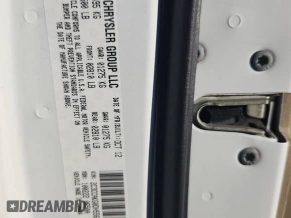 2013 Chrysler 300 C с VIN 2C3CCAKG0DH556738, выставлен на аукционе Copart как лот 69880855 с пробегом 151 194 миль миль и На запчасти • Non repairable. История ставок и продаж доступна на DreamBid. Изображение 12.