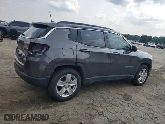 2022 Jeep Compass Altitude с VIN 3C4NJCBB0NT214340, выставлен на аукционе Copart как лот 58775685 с пробегом 68 473 миль миль и Списание • Salvage title. История ставок и продаж доступна на DreamBid. Изображение 3.