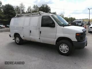 2013 Ford Econoline Cargo Commercial with VIN 1FTNE2EL1DDB27649, listed as a IAAI auction lot 42660285 with 86,639 mi miles and . Bid and sale history available at DreamBid. Image 1.