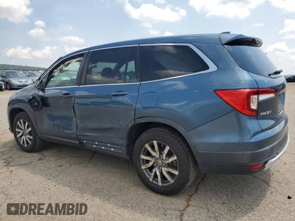 2021 Honda Pilot EX with VIN 5FNYF5H35MB014240, listed as a Copart auction lot 63614555 with 122,078 mi miles and Salvage title. Bid and sale history available at DreamBid. Image 2.
