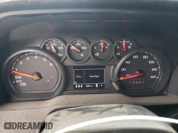 2024 Chevrolet Silverado 1500 Custom Trail Boss with VIN 3GCPDCEK1RG233344, listed as a Copart auction lot 44250765 with 5,906 mi miles and Salvage title. Bid and sale history available at DreamBid. Image 9.