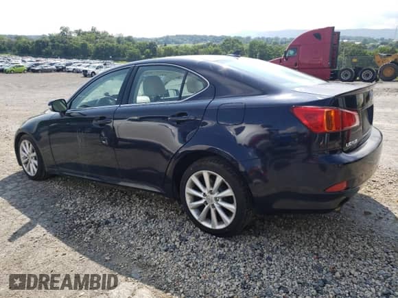 2009 Lexus IS 250 with VIN JTHCK262X92029131, listed as a Copart auction lot 63858915 with 129,451 mi miles and Salvage title. Bid and sale history available at DreamBid. Image 2.