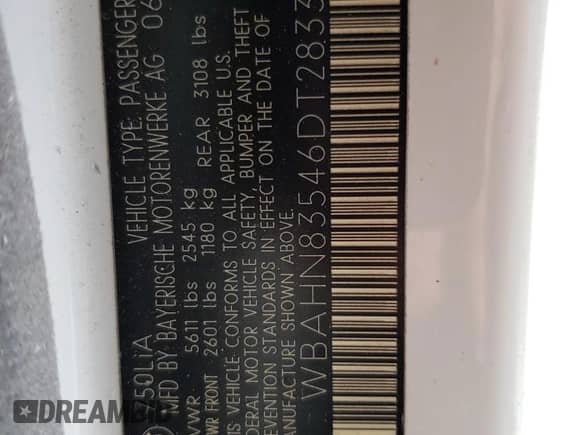 2006 BMW 7 Series 750Li с VIN WBAHN83546DT28336, выставлен на аукционе Copart как лот 64983655 с пробегом 110 759 миль миль и На запчасти • Non repairable. История ставок и продаж доступна на DreamBid. Изображение 12.