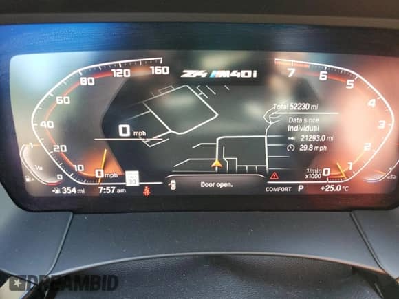 2020 BMW Z4 sDriveM40i z VIN WBAHF9C00LWW76934, wystawiony jako Copart lot #55810755 z przebiegiem 52 230 mil mil oraz Szkoda całkowita • Salvage title. Historia ofert i sprzedaży dostępna na DreamBid. Obrazek 9.