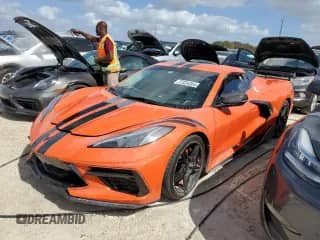 2020 Chevrolet Corvette 3LT с VIN 1G1Y83D40L5111321, выставлен на аукционе Copart как лот 77234354 с пробегом Не указан миль и Списание • Salvage title. История ставок и продаж доступна на DreamBid. Изображение 1.