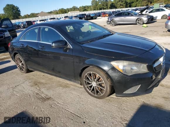 2015 Mercedes-Benz CLA 250 with VIN WDDSJ4GBXFN258533, listed as a Copart auction lot 87038645 with Not provided miles and Clean title. Bid and sale history available at DreamBid. Image 4.