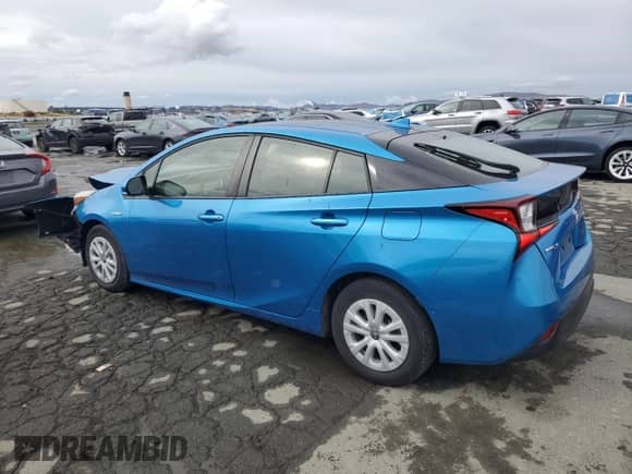 2019 Toyota Prius L Eco с VIN JTDKARFU3K3072767, выставлен на аукционе Copart как лот 82505105 с пробегом 45 311 миль миль и Списание • Salvage title. История ставок и продаж доступна на DreamBid. Изображение 2.