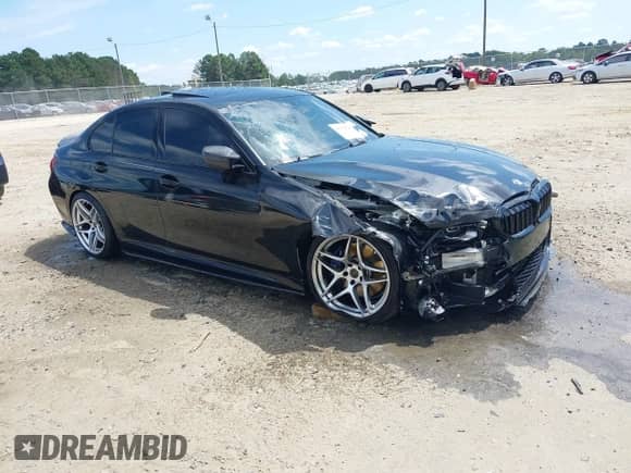 2022 BMW 3 Series M340i z VIN 3MW5U7J06N8C25602, wystawiony jako IAAI lot #43132526 z przebiegiem 73 771 mil mil oraz . Historia ofert i sprzedaży dostępna na DreamBid. Obrazek 1.