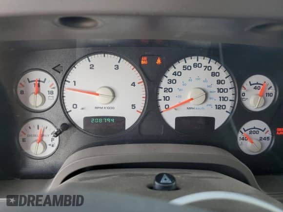 2003 Dodge 3500 ST with VIN 3D7LU38C33G711246, listed as a Copart auction lot 60457305 with 208,794 mi miles and Clean title. Bid and sale history available at DreamBid. Image 9.