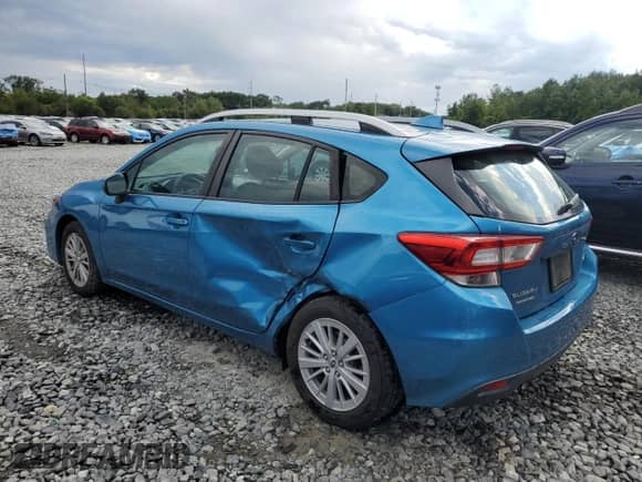 2018 Subaru Impreza Premium with VIN 4S3GTAB6XJ3710682, listed as a Copart auction lot 70710945 with 53,317 mi miles and Salvage title. Bid and sale history available at DreamBid. Image 2.