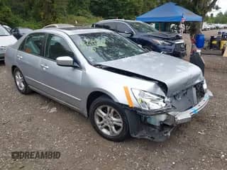 2007 Honda Accord EX-L with VIN 1HGCM56897A116024, listed as a IAAI auction lot 43245582 with 145,574 mi miles and . Bid and sale history available at DreamBid. Image 1.