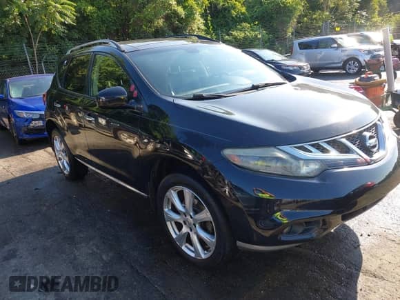 2014 Nissan Murano SL with VIN JN8AZ1MW7EW532322, listed as a IAAI auction lot 42633585 with 105,225 mi miles and . Bid and sale history available at DreamBid. Image 1.