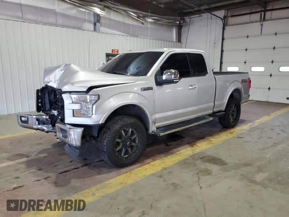 2015 Ford F-150 XLT with VIN 1FTFX1EG0FFB75971, listed as a Copart auction lot 80989425 with 107,444 mi miles and Salvage title. Bid and sale history available at DreamBid. Image 1.