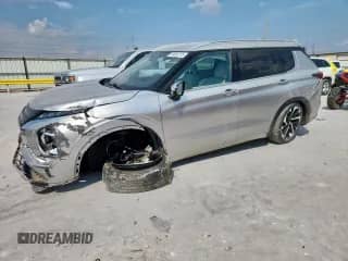2022 Mitsubishi Outlander SEL with VIN JA4J4VA8XNZ007092, listed as a Copart auction lot 80858755 with 60,808 mi miles and Salvage title. Bid and sale history available at DreamBid. Image 1.