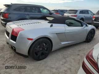 2007 Lamborghini Gallardo with VIN ZHWGU22T57LA05137, listed as a Copart auction lot 76275354 with Not provided miles and Salvage title. Bid and sale history available at DreamBid. Image 3.
