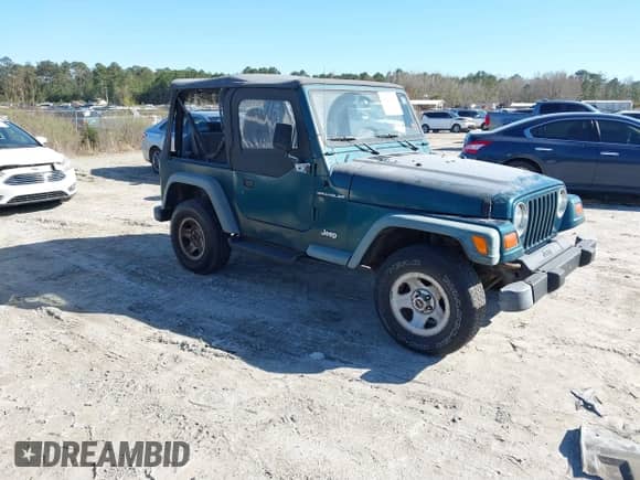 1997 Jeep Wrangler SE with VIN 1J4FY29P2VP492327, listed as a IAAI auction lot 41824808 with 156,646 mi miles and . Bid and sale history available at DreamBid. Image 1.