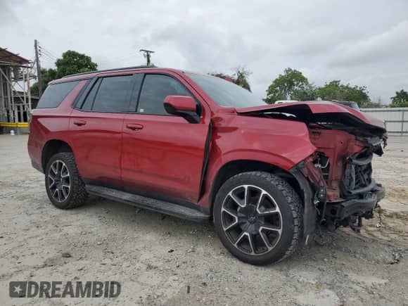 2021 Chevrolet Tahoe RST z VIN 1GNSKRKD7MR371706, wystawiony jako Copart lot #55240145 z przebiegiem 89 333 mil mil oraz Szkoda całkowita • Salvage title. Historia ofert i sprzedaży dostępna na DreamBid. Obrazek 4.