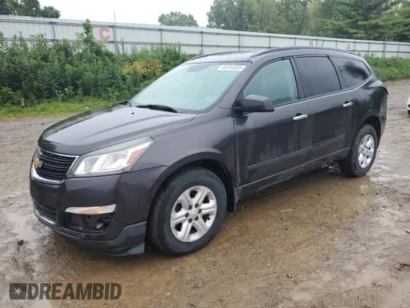 2014 Chevrolet Traverse LS z VIN 1GNKVFED6EJ255317, wystawiony jako Copart lot #69516385 z przebiegiem 184 339 mil mil oraz Czysty tytuł • Clean title. Historia ofert i sprzedaży dostępna na DreamBid. Obrazek 1.