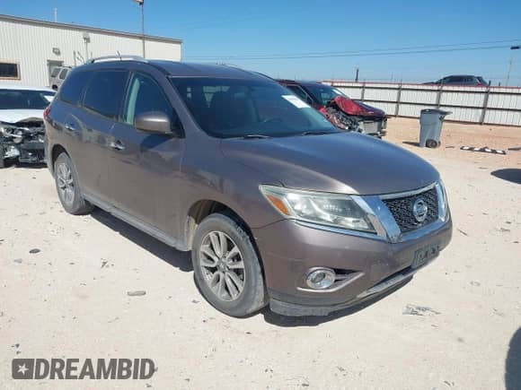 2013 Nissan Pathfinder SL with VIN 5N1AR2MM4DC627254, listed as a IAAI auction lot 43494669 with 124,789 mi miles and . Bid and sale history available at DreamBid. Image 1.