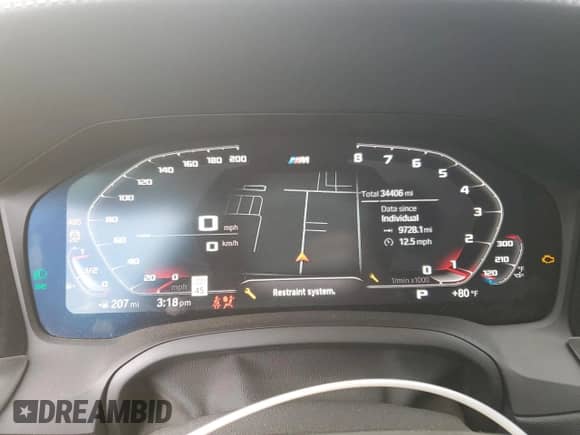 2021 BMW 3 Series 330i xDrive z VIN 3MW5R7J02M8C03676, wystawiony jako Copart lot #70954395 z przebiegiem 34 406 mil mil oraz Szkoda całkowita • Salvage title. Historia ofert i sprzedaży dostępna na DreamBid. Obrazek 9.