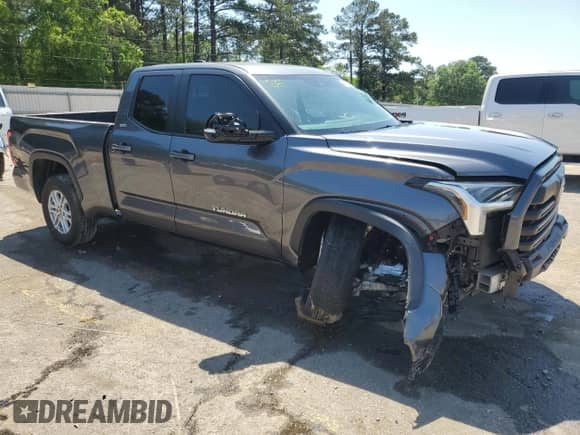 2024 Toyota Tundra SR5 with VIN 5TFLA5DA6RX171799, listed as a Copart auction lot 52202605 with 16,652 mi miles and Salvage title. Bid and sale history available at DreamBid. Image 4.