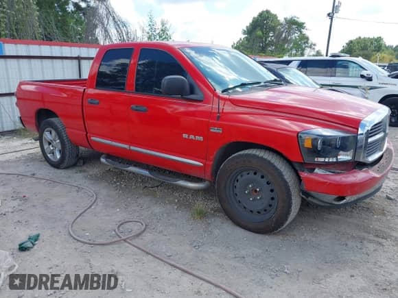 2008 Dodge 1500 SLT with VIN 1D7HA18268J104788, listed as a IAAI auction lot 43395476 with 206,529 mi miles and . Bid and sale history available at DreamBid. Image 1.