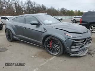 2019 Lamborghini Urus with VIN ZPBUA1ZL2KLA02294, listed as a Copart auction lot 52779455 with 44,853 mi miles and Salvage title. Bid and sale history available at DreamBid. Image 4.
