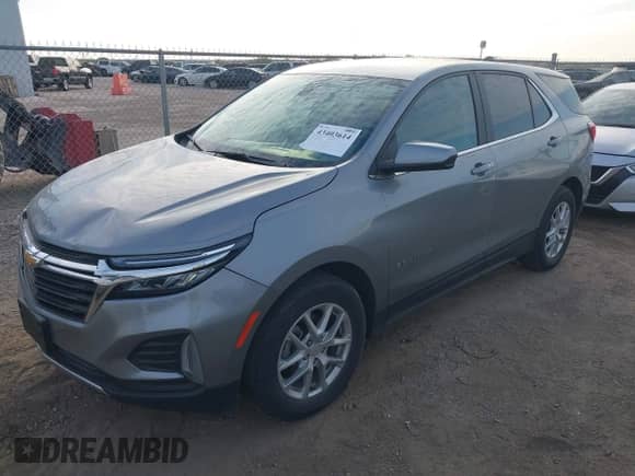 2024 Chevrolet Equinox LT с VIN 3GNAXKEG2RL365501, выставлен на аукционе IAAI как лот 43403614 с пробегом 33 527 миль миль и . История ставок и продаж доступна на DreamBid. Изображение 2.