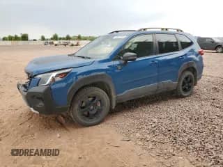 2023 Subaru Forester Wilderness with VIN JF2SKAMCXPH411593, listed as a Copart auction lot 85677325 with 58,066 mi miles and Salvage title. Bid and sale history available at DreamBid. Image 1.