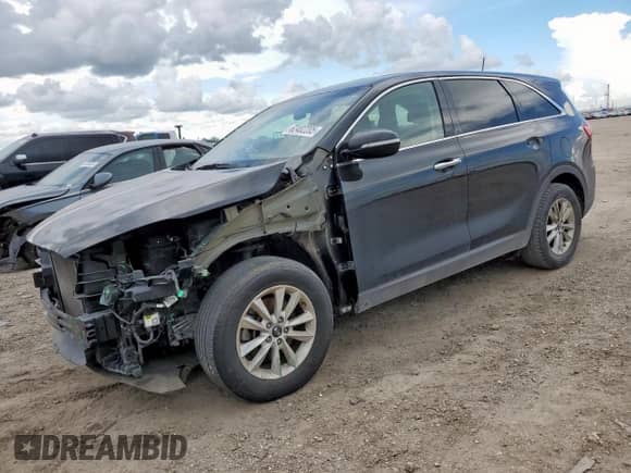 2019 Kia Sorento LX with VIN 5XYPG4A58KG560793, listed as a Copart auction lot 62482205 with 74,174 mi miles and Salvage title. Bid and sale history available at DreamBid. Image 1.
